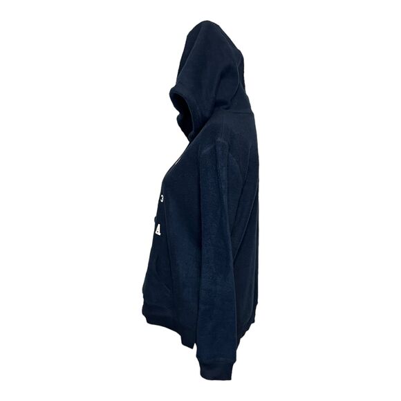 NWT Disney Lilo & Stitch Junior's Large Blue Cozy Hoodie Varsity Ohana - Picture 3 of 8